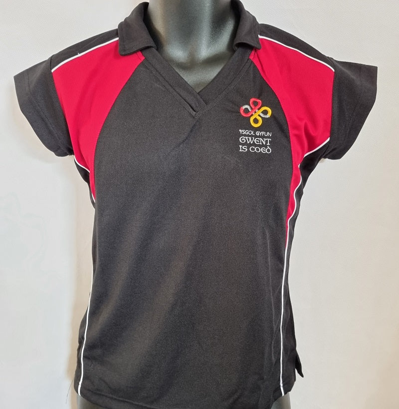 Ysgol Gyfun Gwent Is Coed Girls Fitted PE Polo