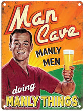 Mini Metal Sign-Man Cave