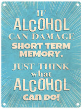 Mini Metal Sign-Memory Alcohol