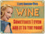 Mini Metal Sign-Cook with Wine