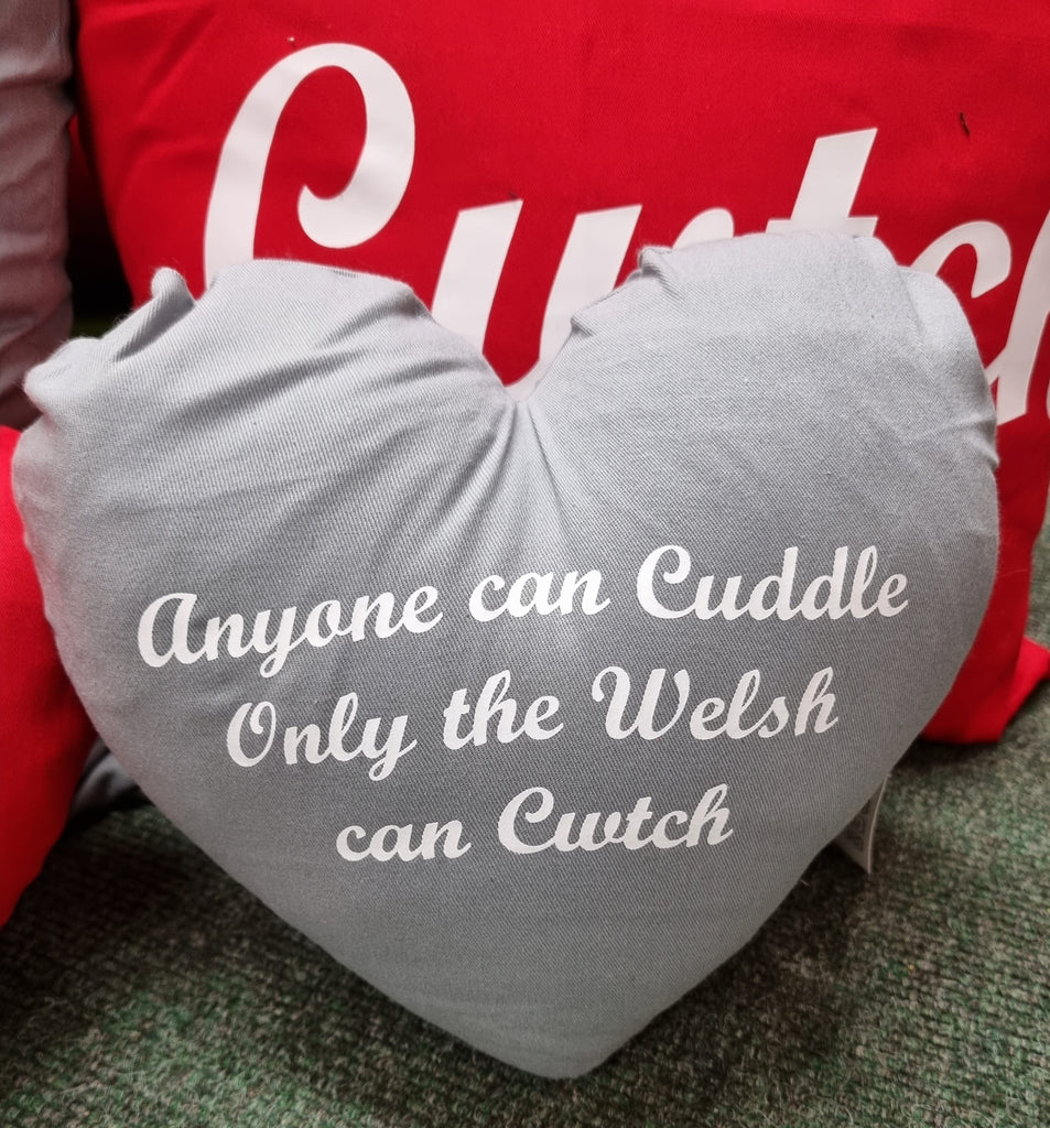Wales Heart Cushion-Anyone can Cuddle