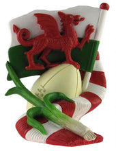 Flag, Scarf, Leek & Rugby Ball Model
